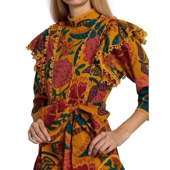 Farm Rio
Cotton Ruffle Minidress - Picture 5 of 10